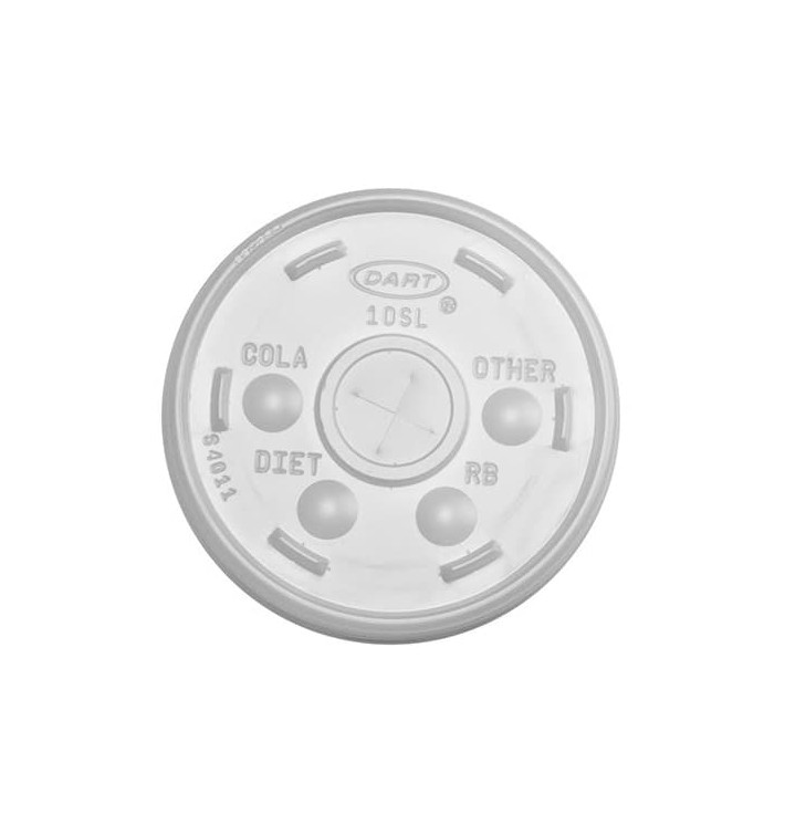 Plastic PS Deksel met rietsleuf Ø9,4cm voor Schuim beker (1000 stuks) Plastic PS Deksel met rietsleuf Ø9,4cm voor Schuim beker (1000 stuks)
