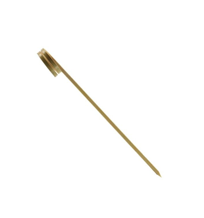 Bamboe vleespennen met ribbel hendel Design 18cm (10 stuks) 