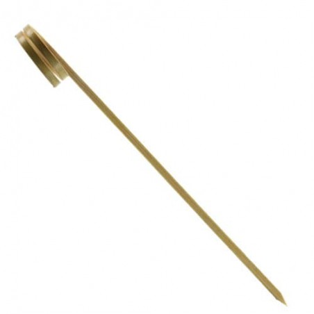 Bamboe vleespennen met ribbel hendel Design 18cm (10 stuks) 