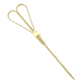 Bamboe vleespennen Hart Design 12cm (100 stuks) 