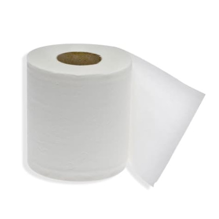 Papieren mini rol midden trekking 2 laags 0,56kg (12 stuks)