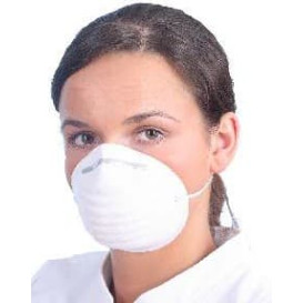 Wegwerp PP stofmasker wit 