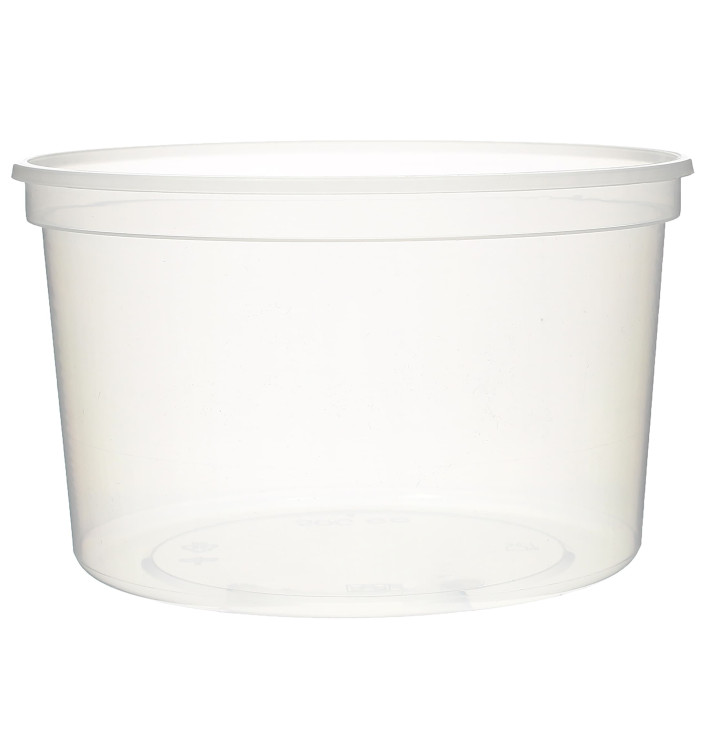 Plastic deli Container transparant PP 500 ml Ø11,5cm (50 stuks) Plastic deli Container transparant PP 500 ml Ø11,5cm (50 stuks)