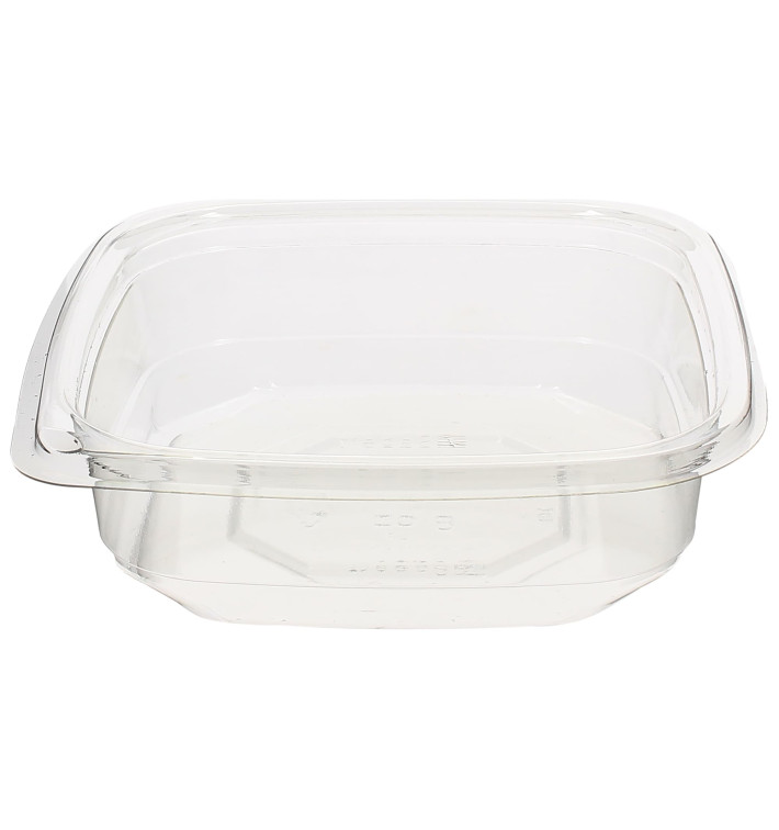 Plastic deli Container PET onverbrekelijk 250ml 12x12x3cm (1000 stuks) Plastic deli Container PET onverbrekelijk 250ml 12x12x3cm (1000 stuks)