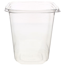 Plastic deli Container PET onverbrekelijk 1000ml 12x12x13cm (500 stuks)