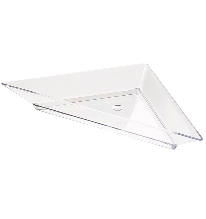 Plastic PS proefschotel Driehoekige vorm 5x10cm (8 stuks) Plastic PS proefschotel Driehoekige vorm 5x10cm (8 stuks)