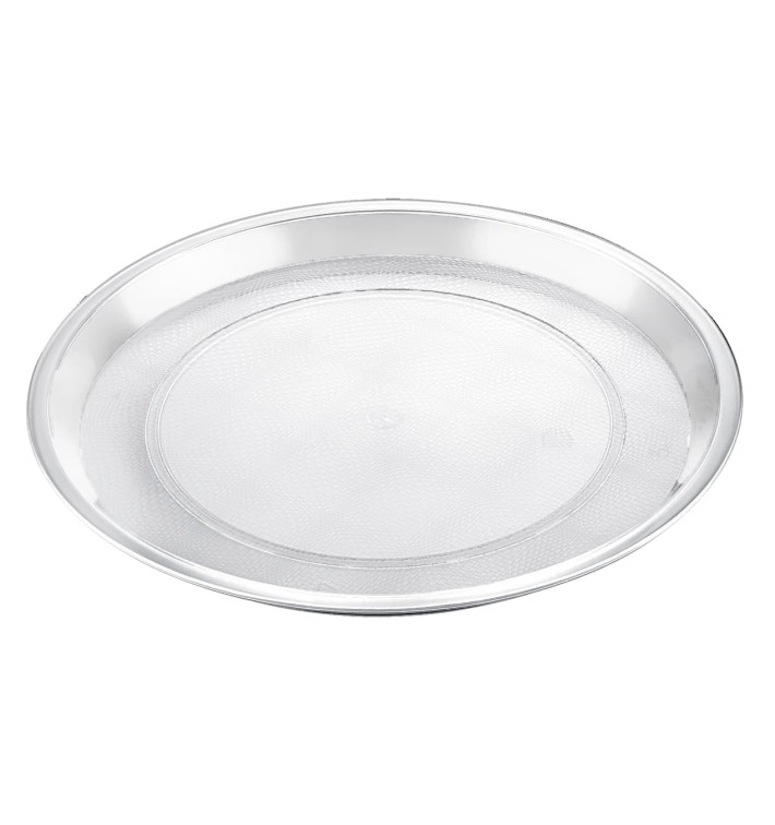 Plastic dienblad transparant Ø32cm (5 stuks) Plastic dienblad transparant Ø32cm (5 stuks)