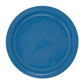 Plastic bord PS Plat donkerblauw Ø17 cm (50 stuks) 
