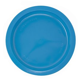 Plastic bord PS Plat donkerblauw Ø22 cm (30 stuks) 