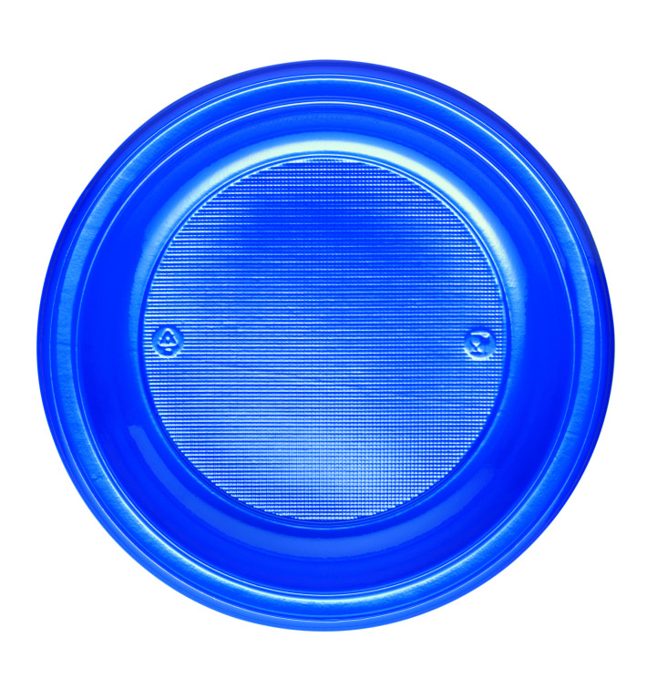 Plastic bord PS Diep donkerblauw Ø22 cm (30 stuks) Plastic bord PS Diep donkerblauw Ø22 cm (30 stuks)