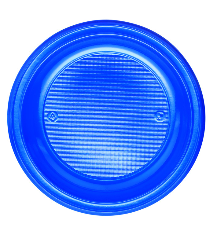 Plastic bord PS Diep donkerblauw Ø22 cm (600 stuks) Plastic bord PS Diep donkerblauw Ø22 cm (600 stuks)