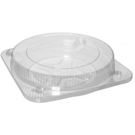 Plastic cakedoos transparant Ø26cm (5 stuks) 