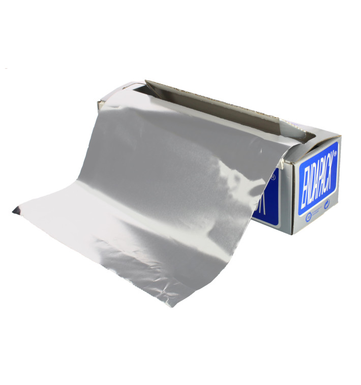 Aluminium folie wrap met Dispenser Box 30cmx300m 3Kg (6 stuks) Aluminium folie wrap met Dispenser Box 30cmx300m 3Kg (6 stuks)