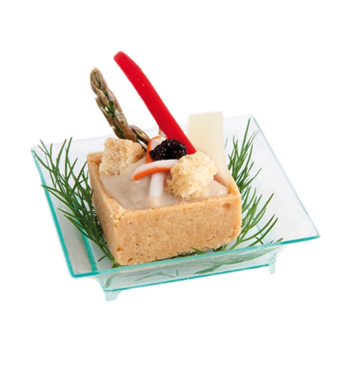 Plastic PS proefschotel Water groen 6,5x6,5x1,5cm (720 stuks) Plastic PS proefschotel Water groen 6,5x6,5x1,5cm (720 stuks)
