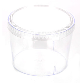 Plastic Deksel voor Plastic PS proefbeker transparant 8,3cm (200 stuks)