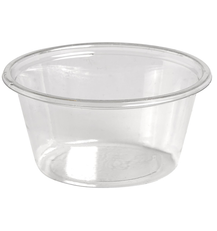 Plastic souffle beker rPET transparant 60ml Ø6,2cm (2500 stuks) Plastic souffle beker rPET transparant 60ml Ø6,2cm (2500 stuks)