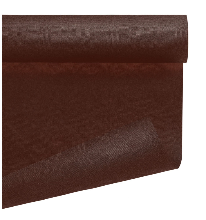 Papieren tafelkleed rol chocolade 1,2x7m (25 stuks) Papieren tafelkleed rol chocolade 1,2x7m (25 stuks)