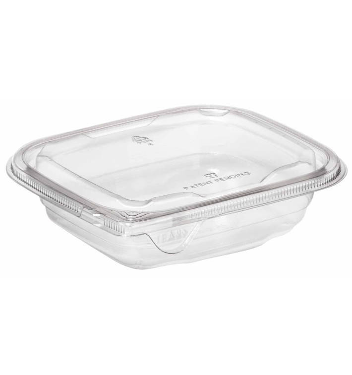 Plastic deli Container PET onverbrekelijk 375ml 14x12x4cm (504 stuks) Plastic deli Container PET onverbrekelijk 375ml 14x12x4cm (504 stuks)