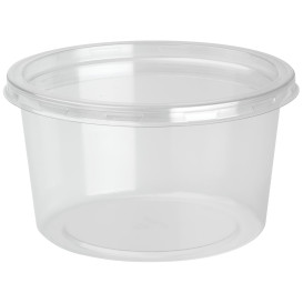 Plastic deli Container met Deksel rPET "DeliLite" 19,4Oz/550ml (50 stuks) 