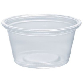 Plastic PP Soufflébeker transparant 25ml Ø4,8cm (2500 stuks)