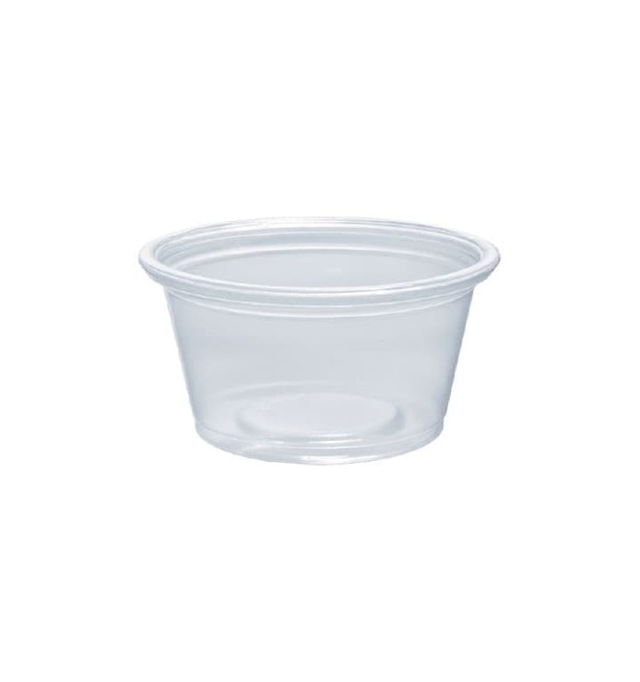 Plastic PP Soufflébeker transparant 25ml Ø4,8cm (2500 stuks)