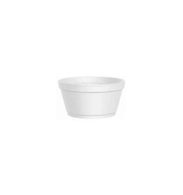Schuim Container wit 3,5 Oz/100ml Ø7,4cm (1000 stuks) Schuim Container wit 3,5 Oz/100ml Ø7,4cm (1000 stuks)