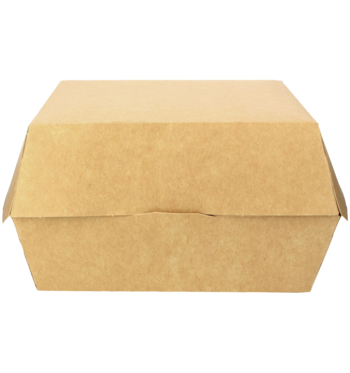 Kraft hamburgerbox Giant 18x16,5x9cm (200 stuks) Kraft hamburgerbox Giant 18x16,5x9cm (200 stuks)
