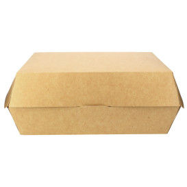 Kraft hamburgerbox Giant 23x17,5x8cm (25 stuks) 