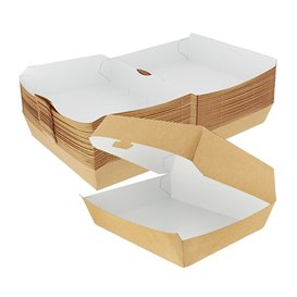 Kraft hamburgerbox Giant 23x17,5x8cm (175 stuks)