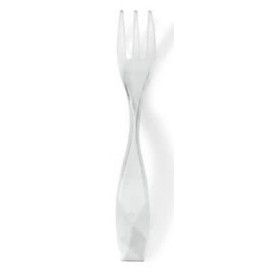 Proeving mini vork "Charme" transparant 10cm (2400 stuks)