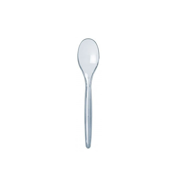 Plastic lepel PS "Luxe" transparant 17,5cm (2000 stuks) Plastic lepel PS "Luxe" transparant 17,5cm (2000 stuks)