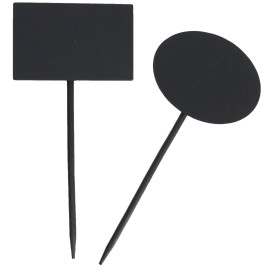 Bamboe vleespennen "Board" Rechthoekige vorm 8x5,4x18cm (100 stuks)