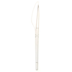 Plastic PS mes  transparant 17cm (100 stuks) 