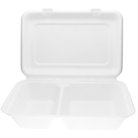 Suikerriet Gescharnierd Burger Container 32x24x5cm (250 stuks)