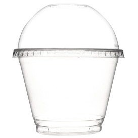Plastic PET koepel Deksel gesloten 270ml Ø9,3cm (1000 stuks)