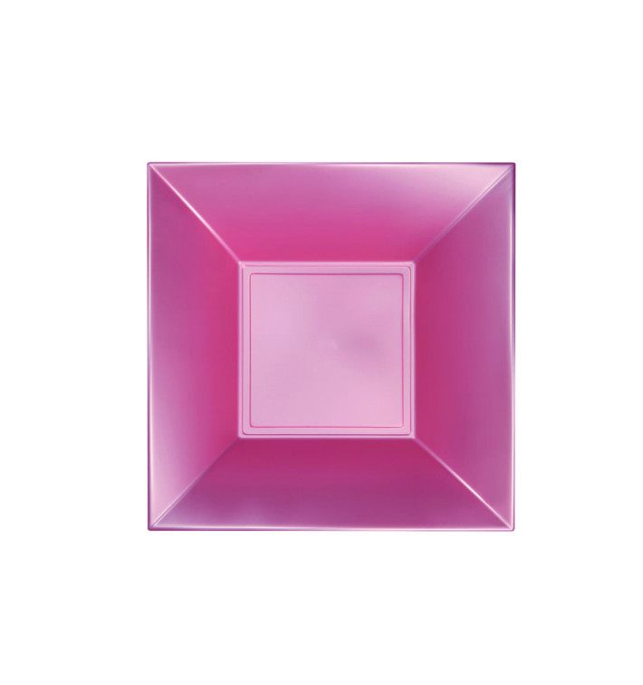Plastic bord Diep perzik kleur "Nice" parel PP 18 cm (25 stuks) Plastic bord Diep perzik kleur "Nice" parel PP 18 cm (25 stuks)