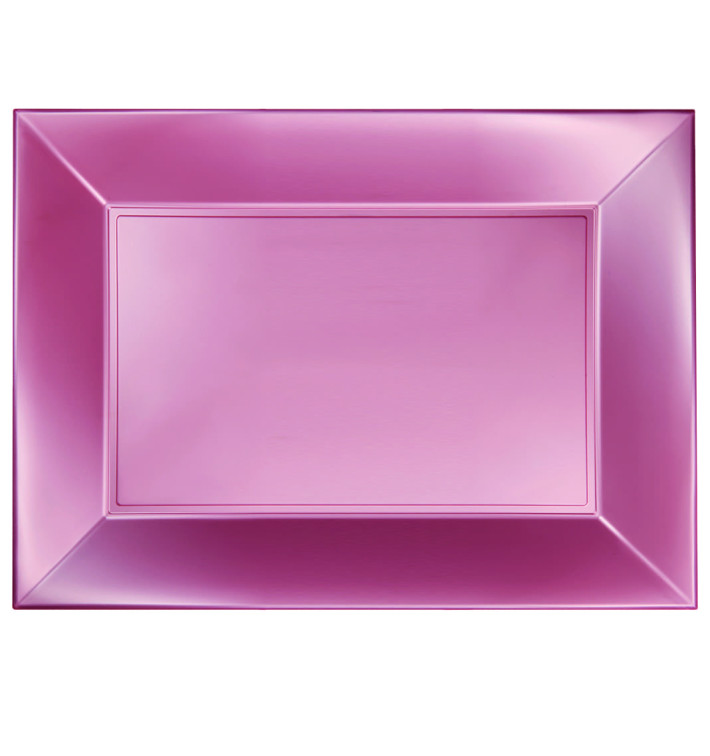 Plastic dienblad microgolfbaar perzik kleur "Nice" 34,5x23cm (6 stuks) Plastic dienblad microgolfbaar perzik kleur "Nice" 34,5x23cm (6 stuks)