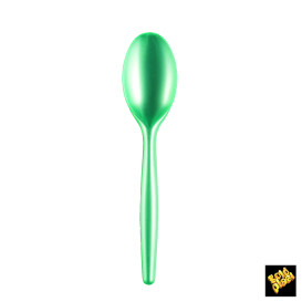 Plastic lepel  PS "Easy" tiffanen parel 18,5 cm (20 stuks) 