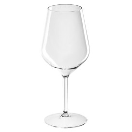 Plastic herbruikbaar glas Wijn "Tritan" transparant 470ml (1 stuk) 