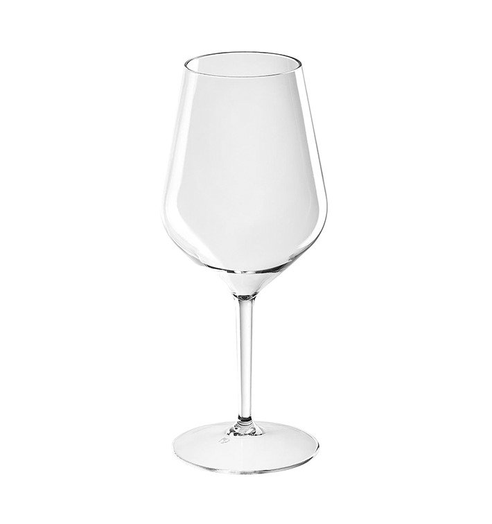 Plastic herbruikbaar glas Wijn "Tritan" transparant 470ml (1 stuk) 