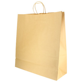 Papieren zak met handgrepen kraft 100g 46+16x49cm (50 stuks) 