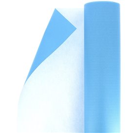 Papieren rol van inpakpapier Cellulose turkoois 100m (1 stuk) 