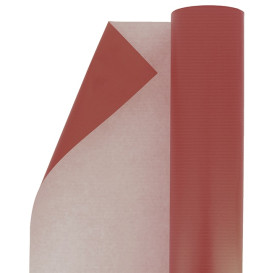 Papieren rol van inpakpapier kraft rood 100m (1 stuk)