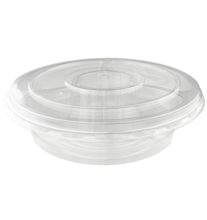 Plastic Kom PET met Deksel 4C Ø26x7cm (100 stuks) Plastic Kom PET met Deksel 4C Ø26x7cm (100 stuks)