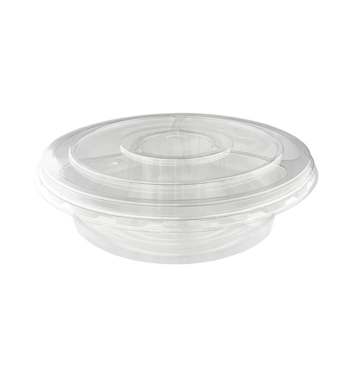 Plastic Kom PET met Deksel 5C Ø26x7cm (100 stuks) Plastic Kom PET met Deksel 5C Ø26x7cm (100 stuks)