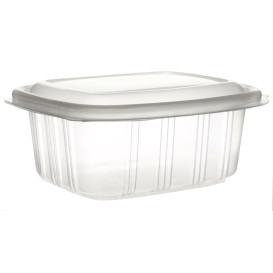 Plastic scharnierende Deli-Container microgolfbaar PP hoog koepel Deksel 370ml (900 stuks)