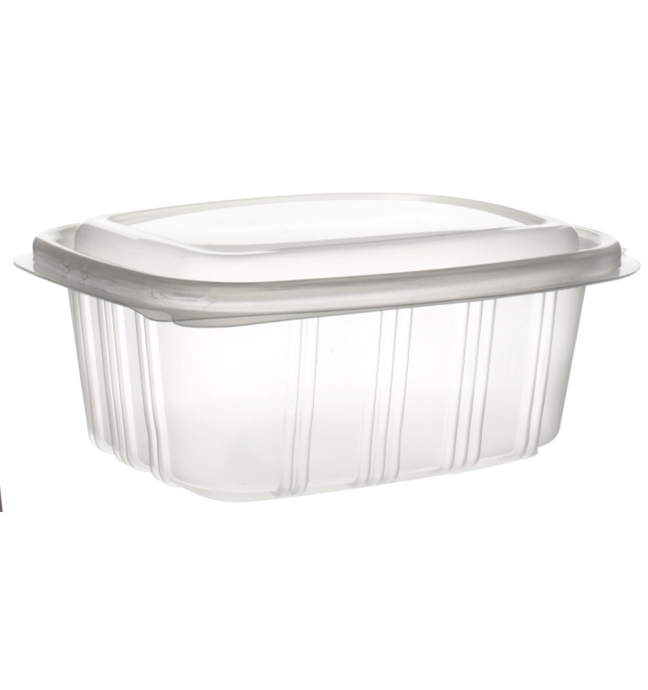 Plastic scharnierende Deli-Container microgolfbaar PP hoog koepel Deksel 500ml (750 stuks)