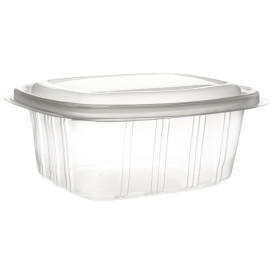 Plastic scharnierende Deli-Container microgolfbaar PP hoog koepel Deksel 750ml (50 stuks) 