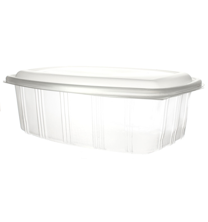 Plastic scharnierende Deli-Container microgolfbaar PP hoog koepel Deksel 2000ml (25 stuks) Plastic scharnierende Deli-Container microgolfbaar PP hoog koepel Deksel 2000ml (25 stuks)