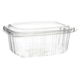 Plastic scharnierende Deli-Container OPS hoog koepel Deksel 500ml (50 stuks) 